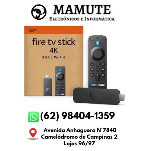 Amazon Fire TV Stick 4K com Controle Remoto por Voz com Alexa