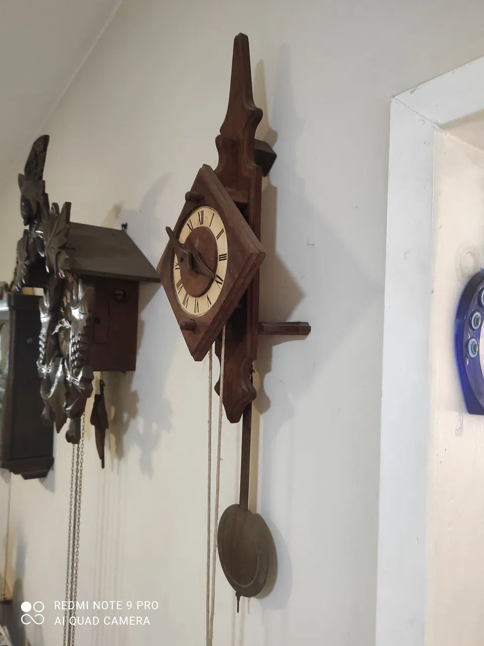 Relógio de parede antigo,SANTA CRUZ ,Leia: - Foto 4