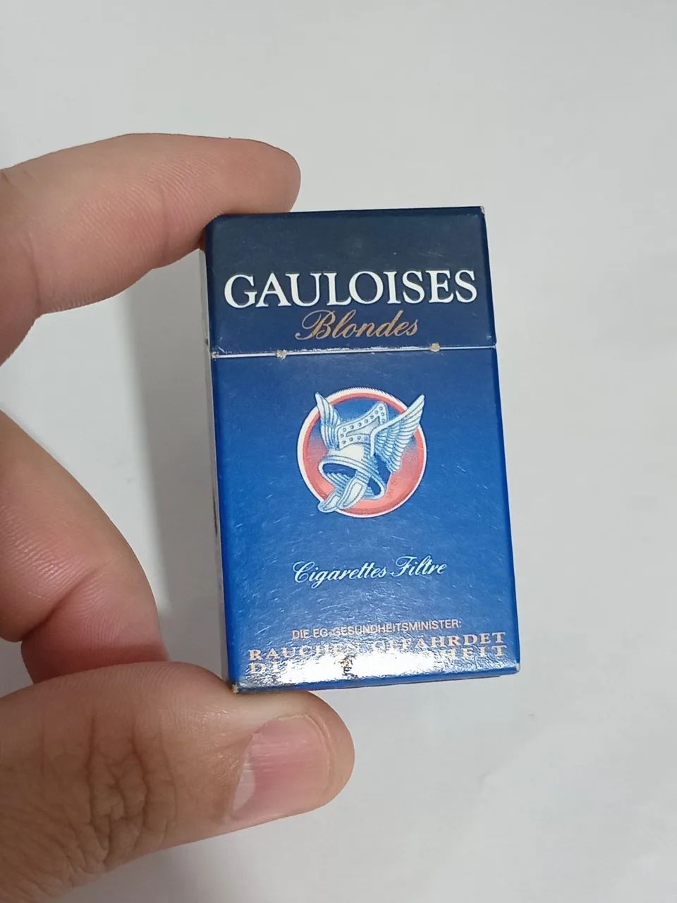 Caixa de fósforos vazia, Gauloises Blondes