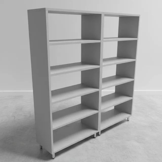 Estante 1,80m MDF 18mm Cinza Claro Reforçada - Multiuso Premium Sala Escritório - Foto 3