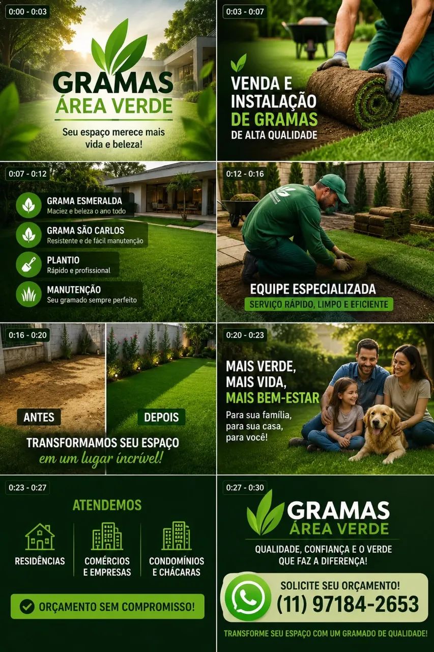 Gramas Área Verde