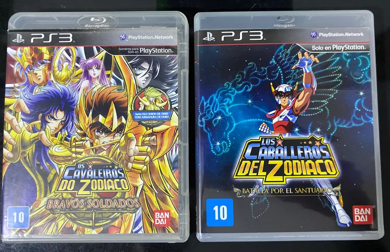 2 jogos Cavaleiros do Zodíaco Originais para PS3 - Jogos de Vídeo