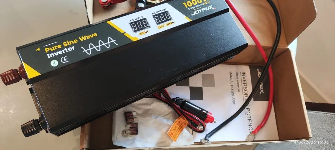 Inversora 1000w sinal puro - Foto 2