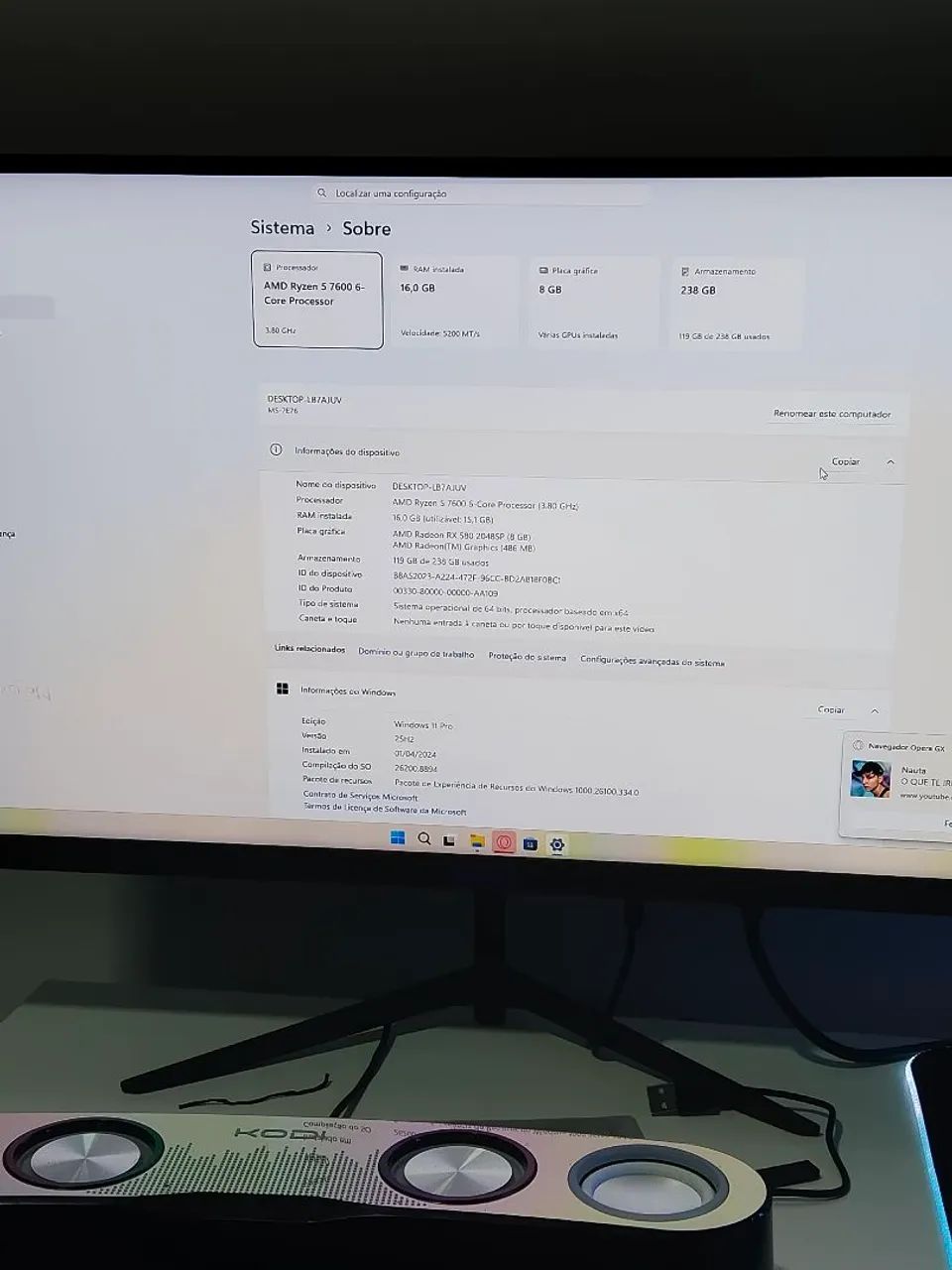 Cpu gamer Ryzen 5 7600 - Foto 4