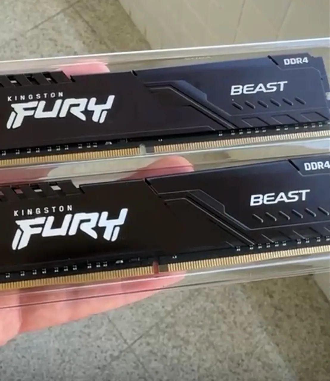 Memória DDR4 Kingston Fury Beast, 8GB, 3200MHz, Preto, KF432C16BB/8WP