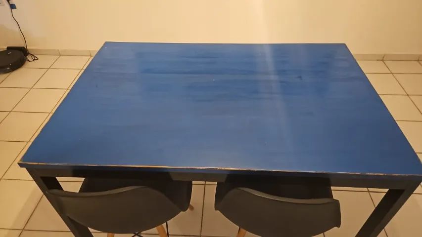 Mesa de Madeira com Estrutura de Ferro + Banco - Foto 3
