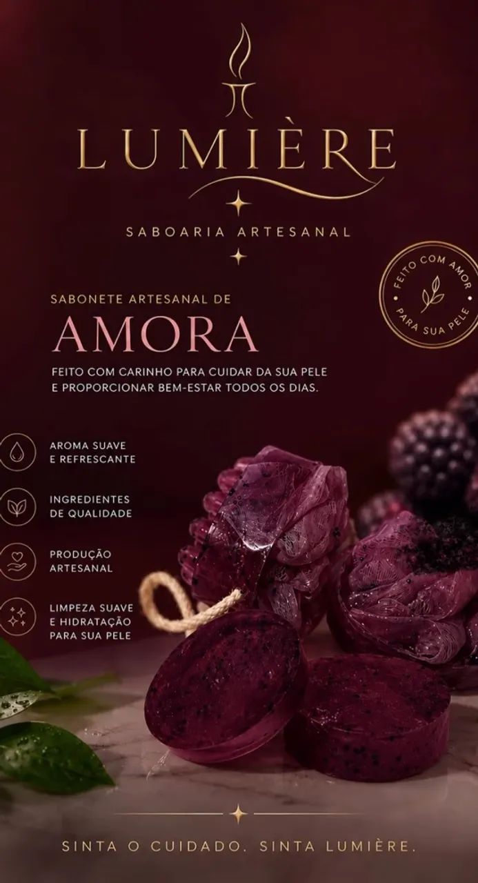 Sabonete artesanal com buchinha e esfoliante de frutas. - Foto 4
