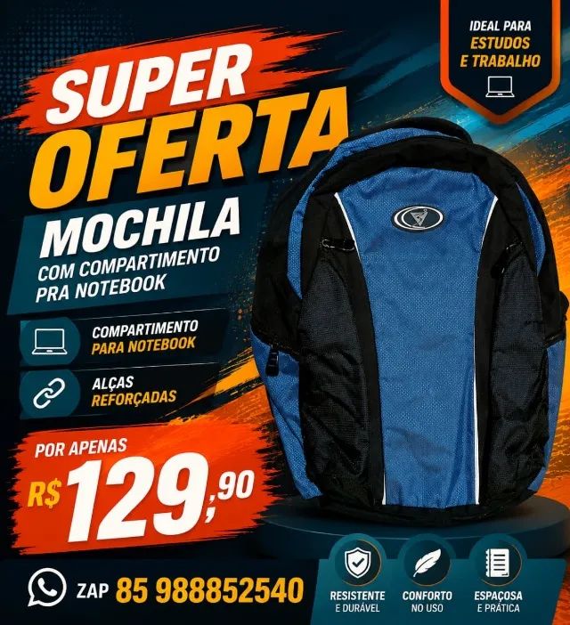 mochila pra notebook 