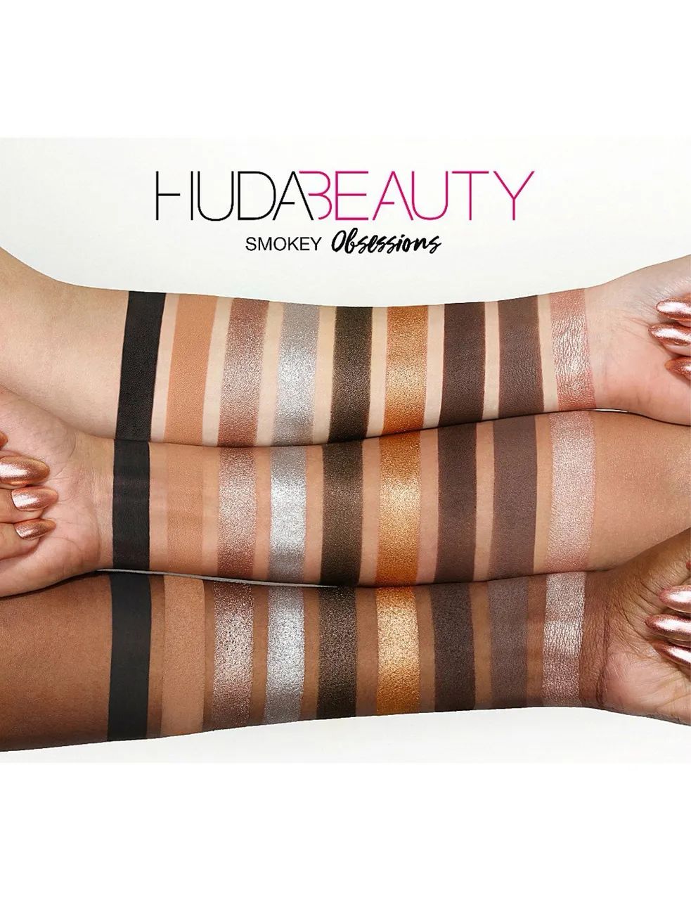 Paleta de sombras Original Huda Beauty Smokey Obsessions - Foto 4