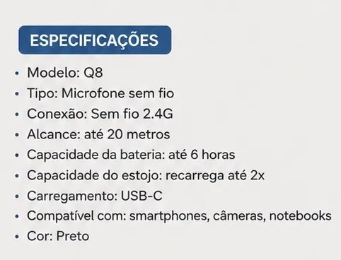 microfone sem fio - Foto 2