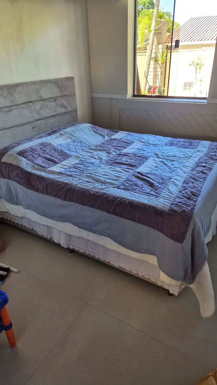 Cobre leito para cama queen.