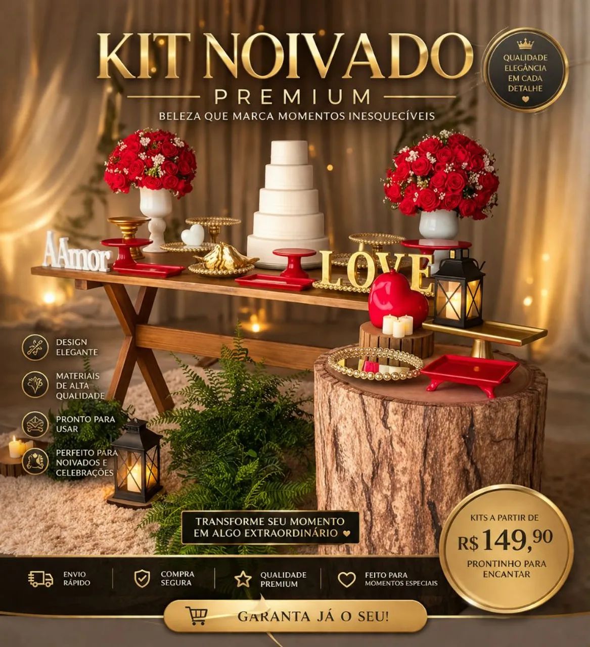 Locação de kits pegue e monte para festas