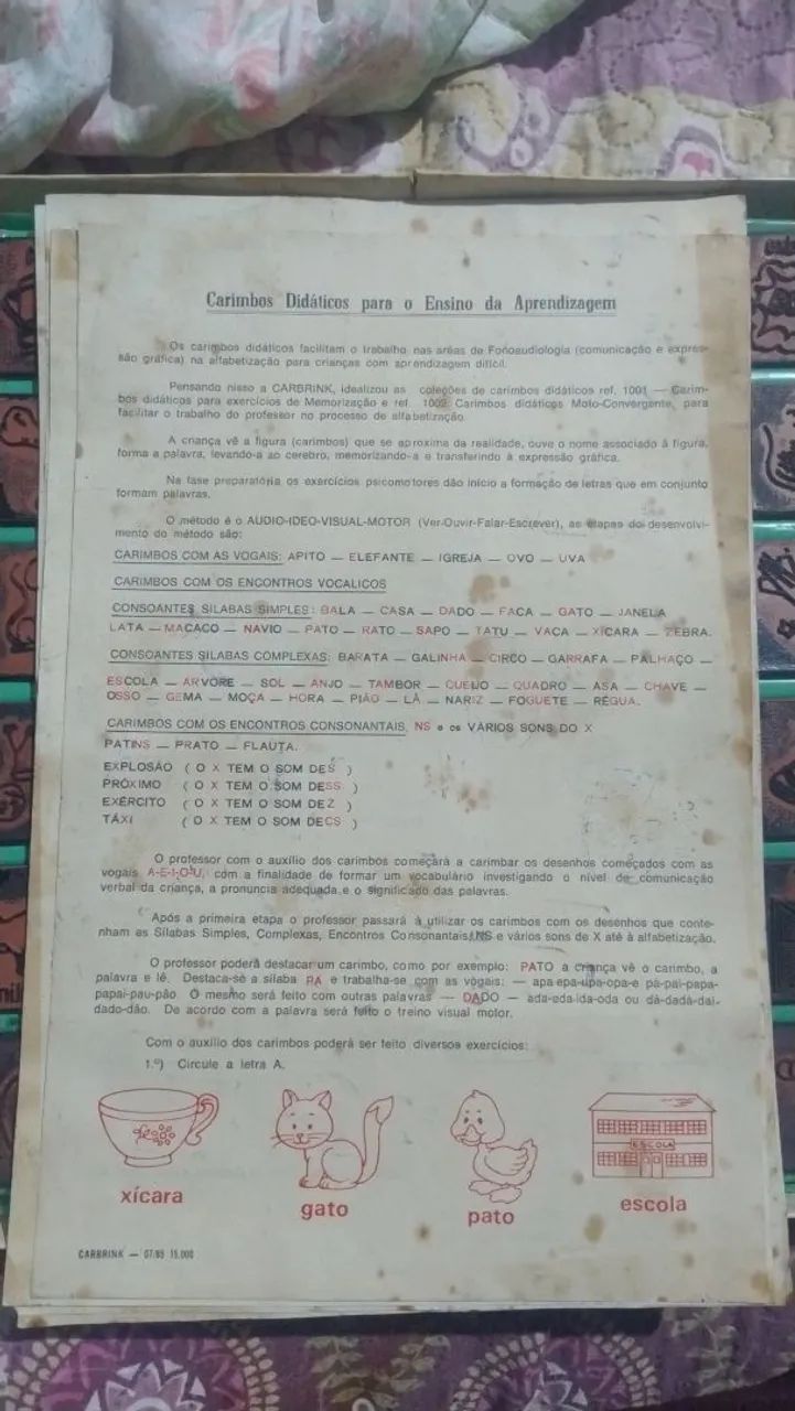 COLEÇÃO RARÍSSIMA D CARIMBOS DIDÁTICOS PARA EXERCÍCIOS D MEMORIZAÇÃO  - Foto 4