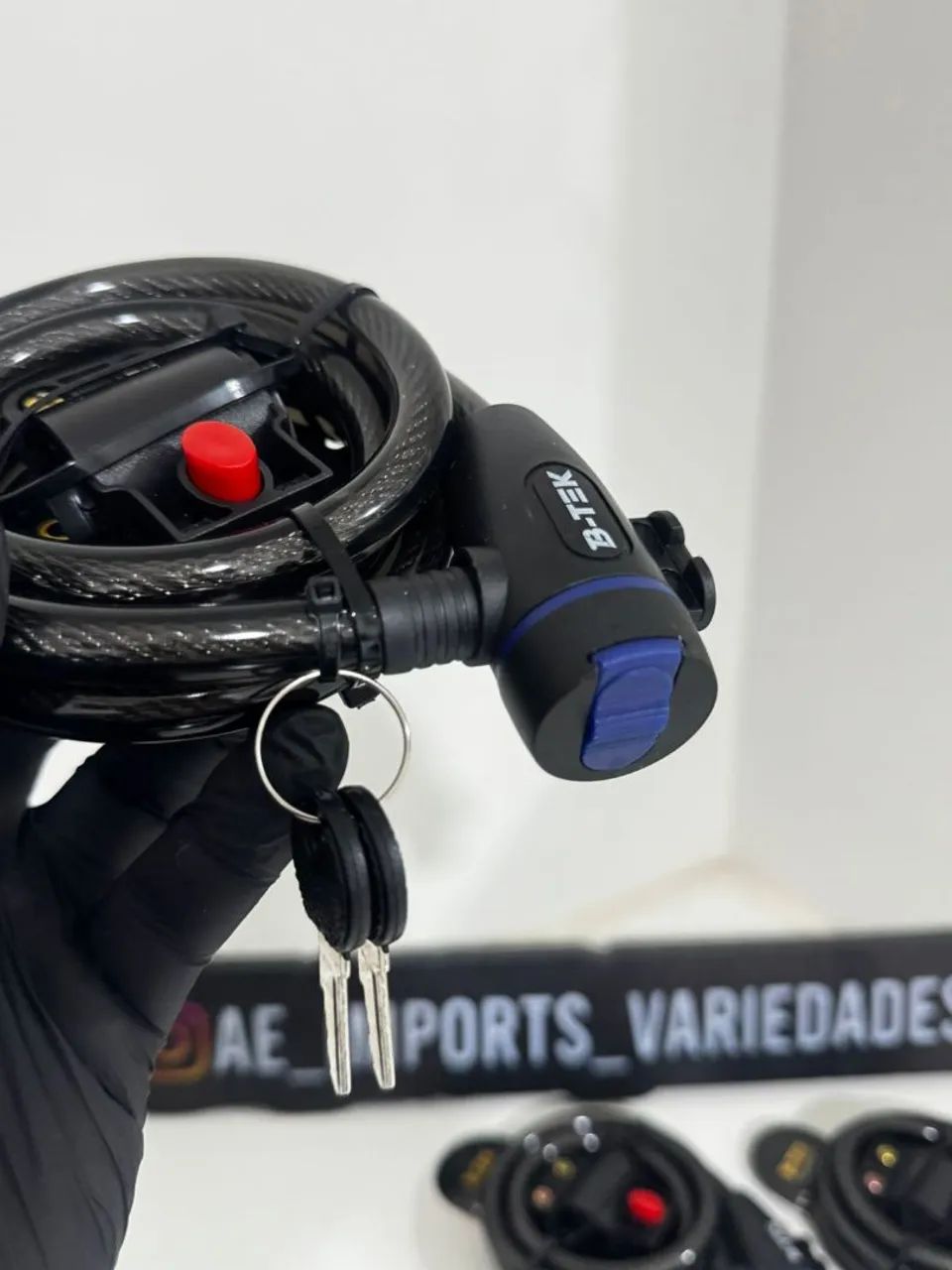 Cadeado antifurto para moto e bicicleta  - Foto 4
