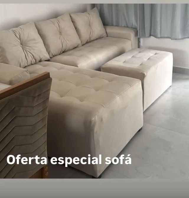 SOFÁ . Bege bege . 2 metros ////