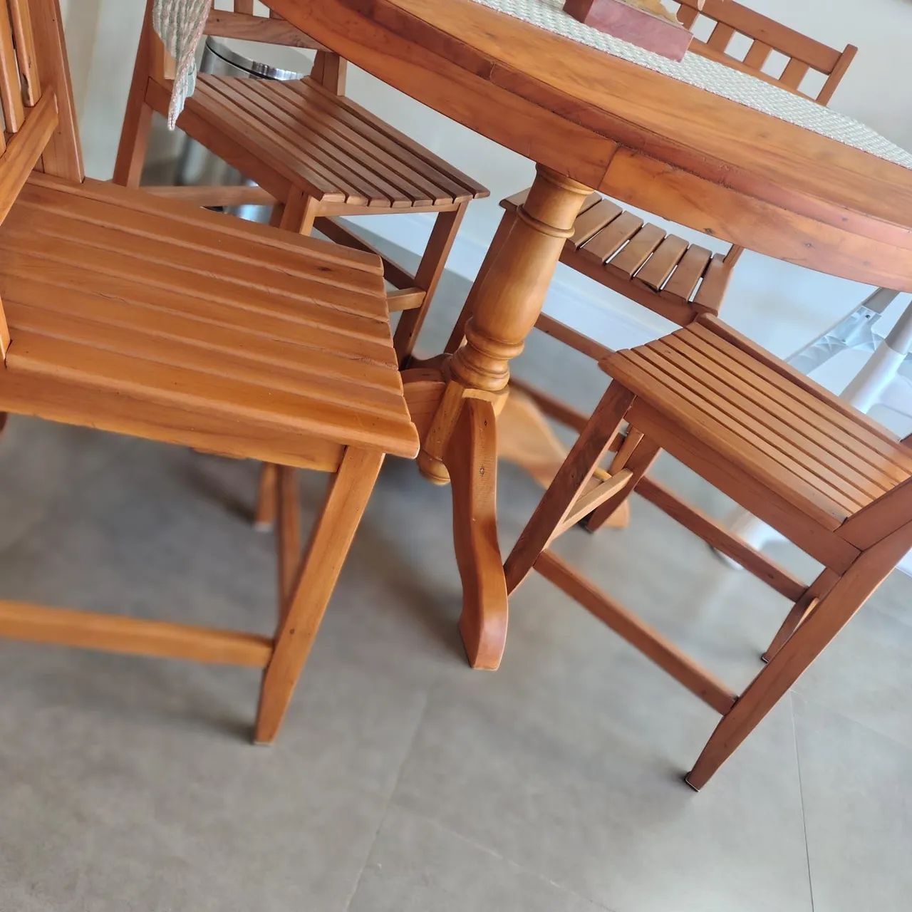 MESA DE JANTAR EM PEROBA ROSA  - Foto 4