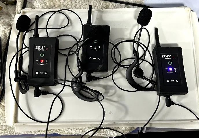 Intercomunicador Ejeas Referee Bluetooth - 3 rádios com earphones - Foto 2