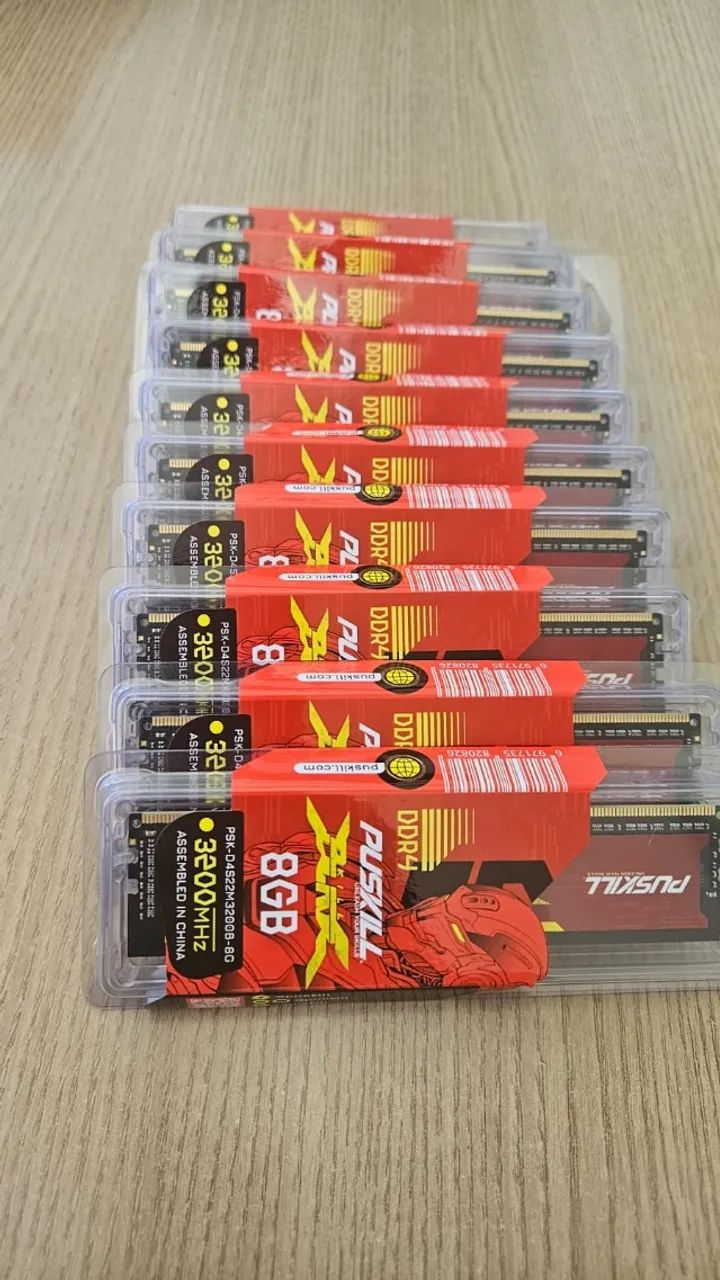 Memória Ram Desktop Gamer PUSKILL KILLBLADE 8gb DDR4 3200 MHz Cl19 Dimm