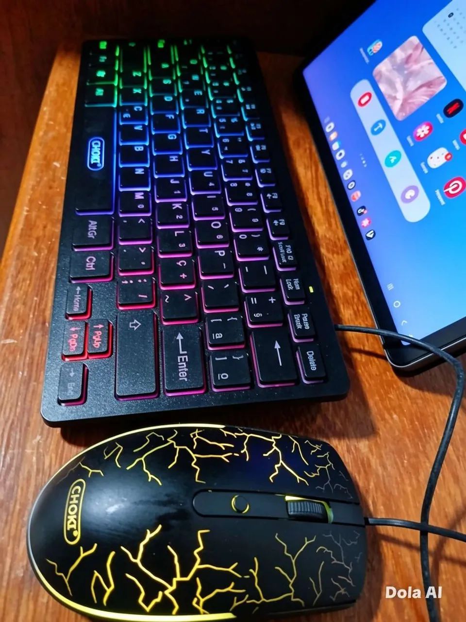 Kit Teclado + Mouse Gamer CHOKI RGB - Funciona em PC, Celular e Tablet - Foto 5