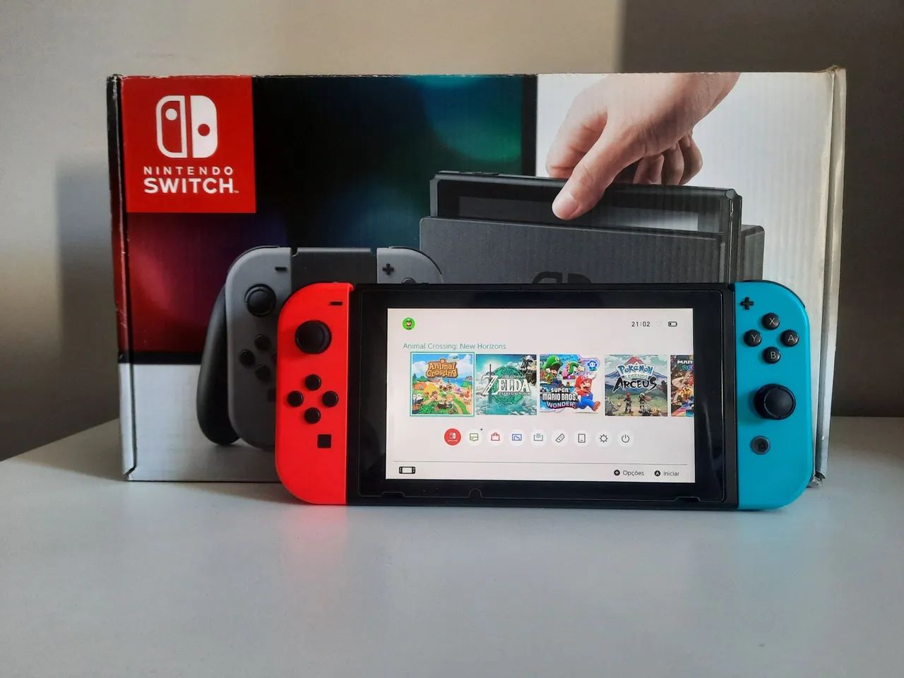 【used】Nintendo Switch 本体 Nintendo Switch V1 256GB desbloqueado - Consoles de Vídeo Game