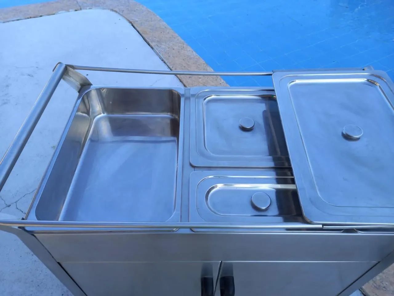 CARRINHO INOX REACHAUT ITALIANO 