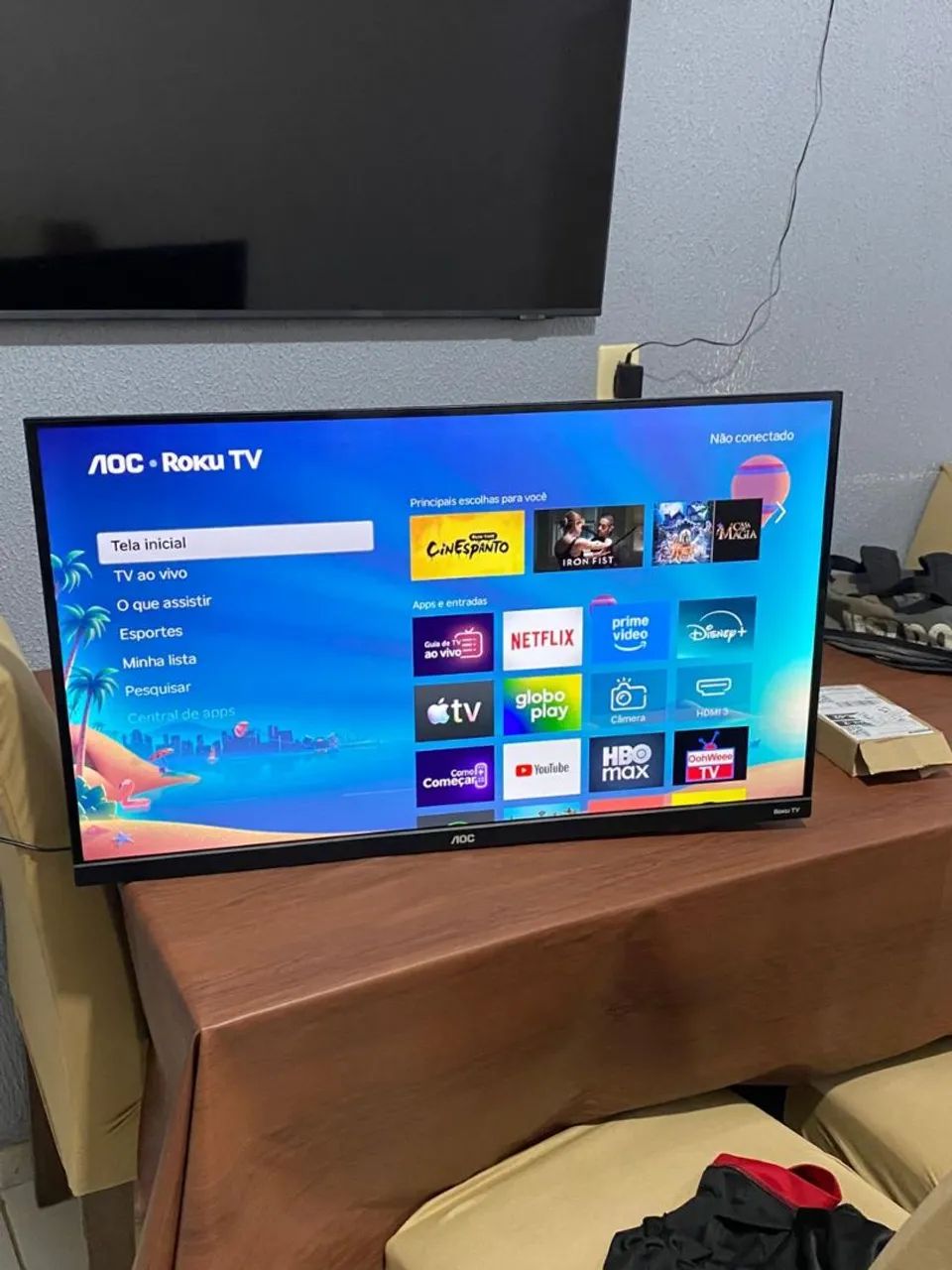 TV 32 polegadas aoc roku - Foto 5