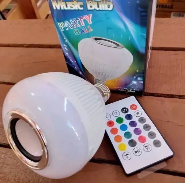 Lâmpada Bluetooth Som - Pronta entrega  - Foto 2