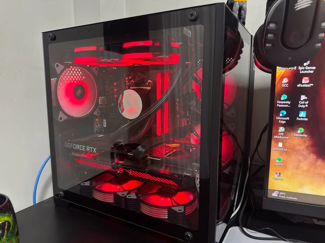 SETUP COMPLETO, COMPUTADOR, MESA, TELAS E CADEIRA - Foto 4