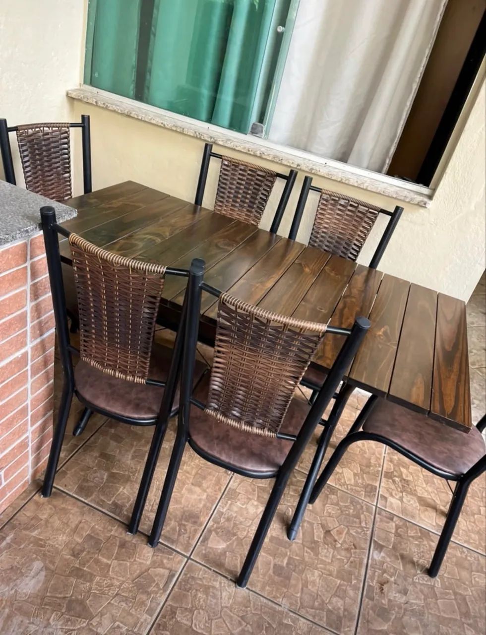 Mesa rústica 