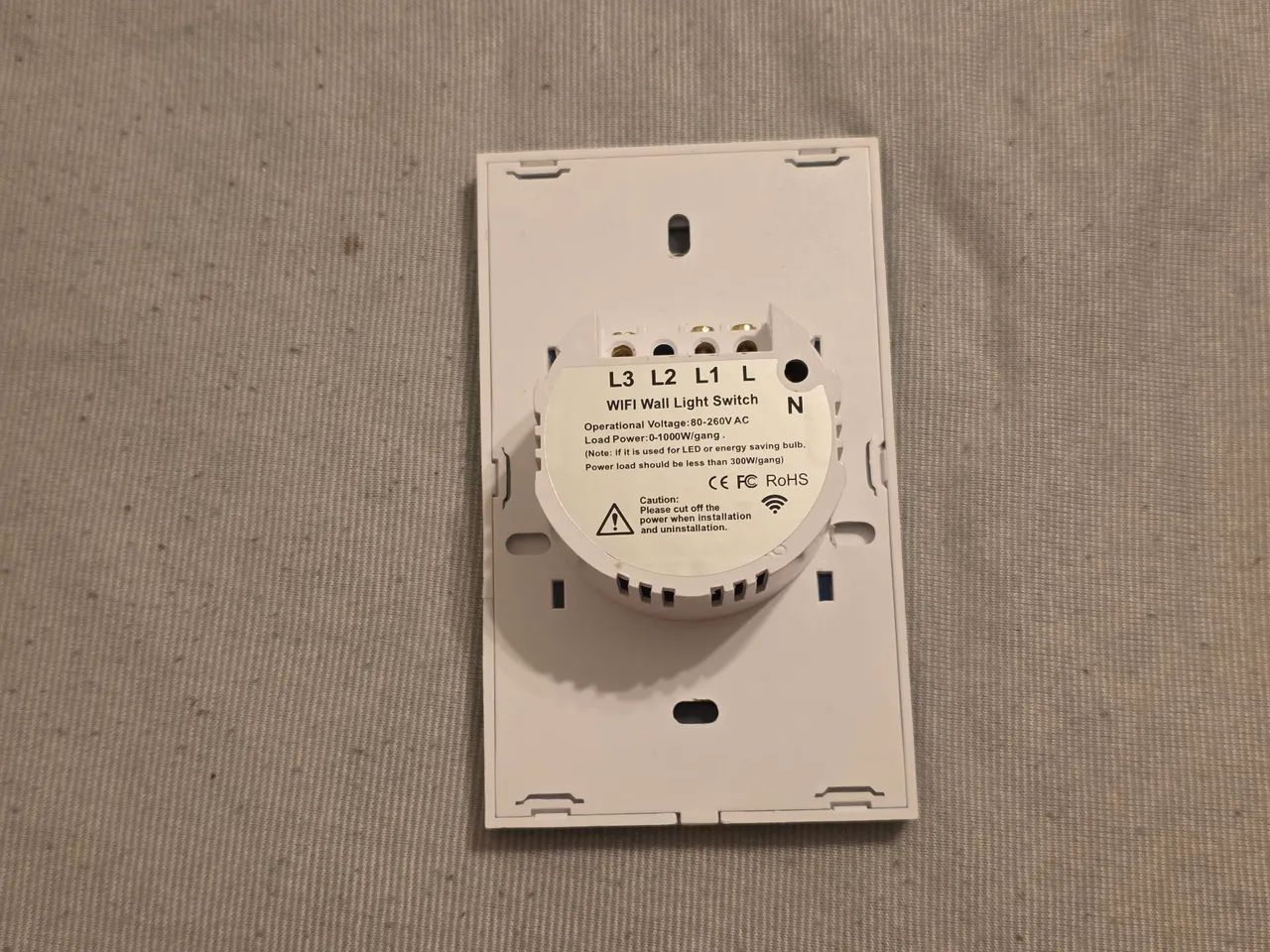  Interruptor Wifi Tuya 2 botões Branco 448309509667563521