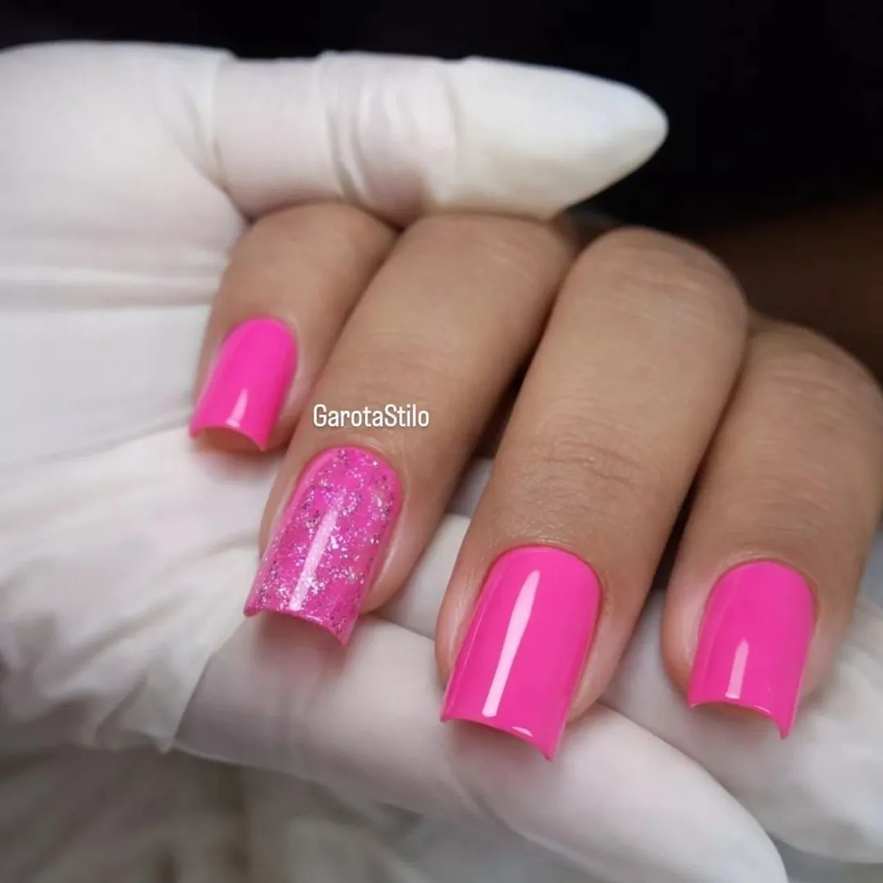 Alongamento de unha de gel!