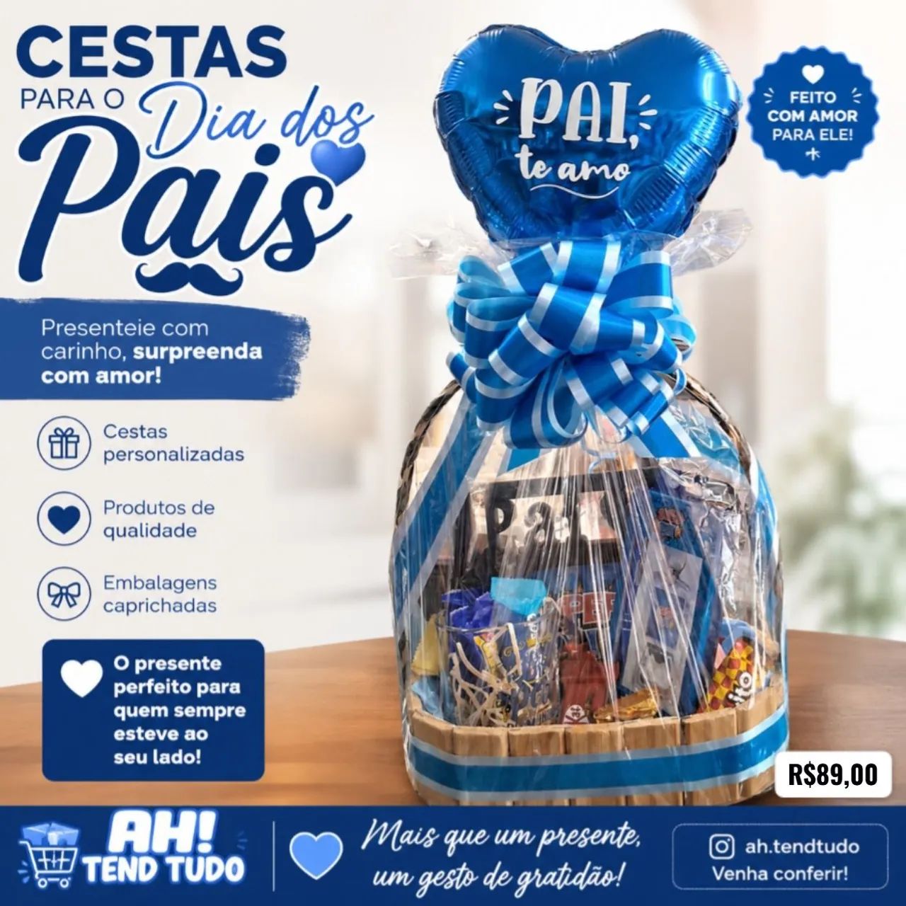 Cesta dia dos Pais 