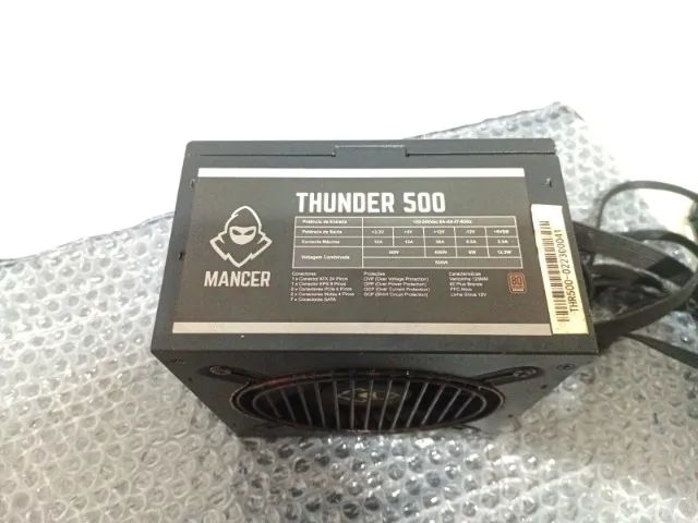 FONTE MANCER THUNDER 500W, 80 PLUS BIVOLT - Foto 3