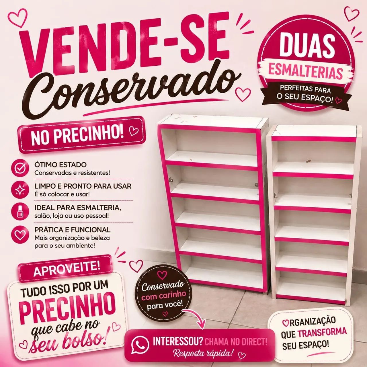 Vende-se 2 esmalterias!  - Foto 5