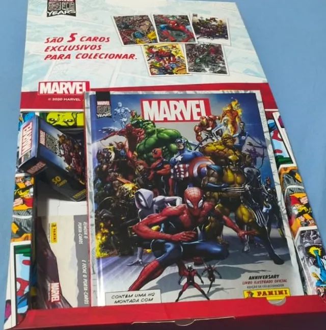 Box Premium Marvel 80 Anos - Completo Colado + Cards - Foto 3