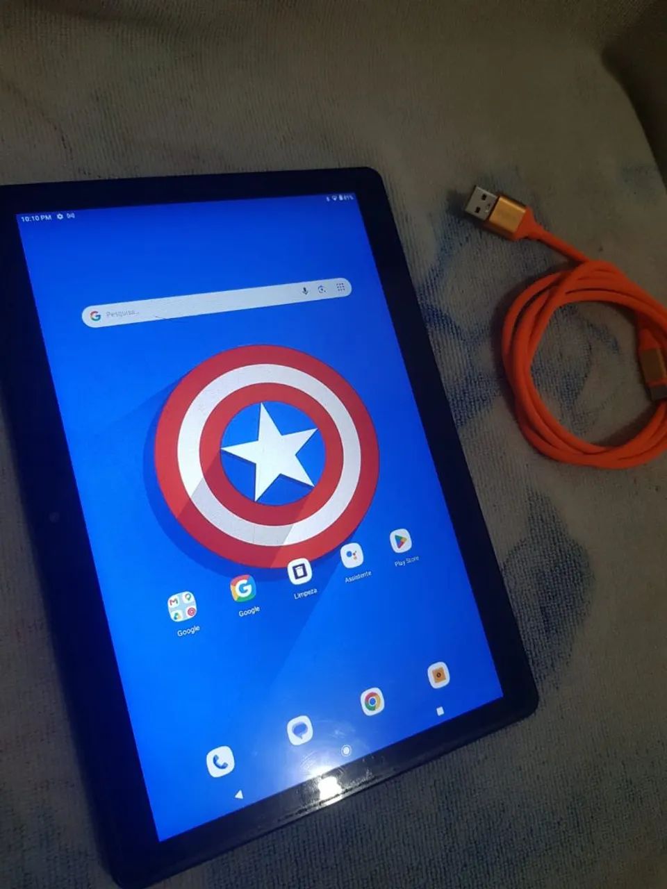 Tablet M10 grandão + capa 32 GBS