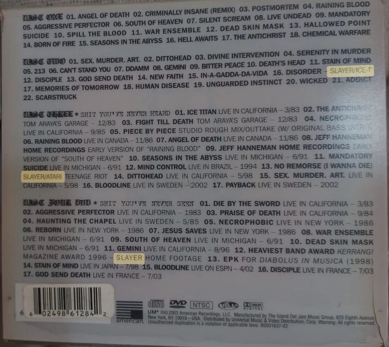 Box Cds Slayer The Archives importado raro - Foto 2