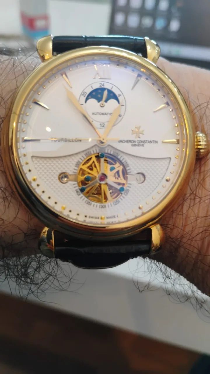 Vacheron Constantin 1a linha  relógio luxo automático turbillion