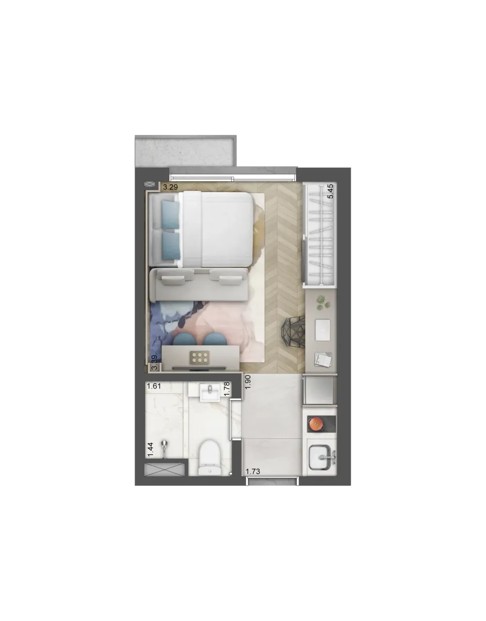 PLANTA 20m²