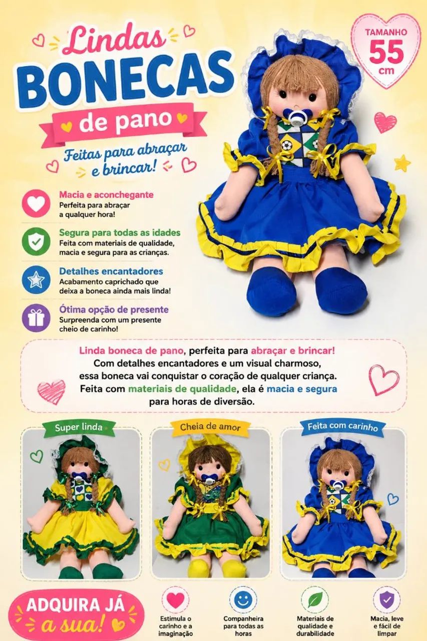 Bonecas de Pano  - Foto 2