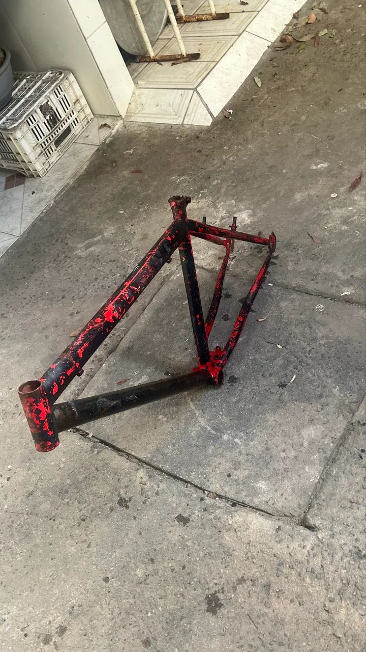 Quadro de bicicleta reto aro 26