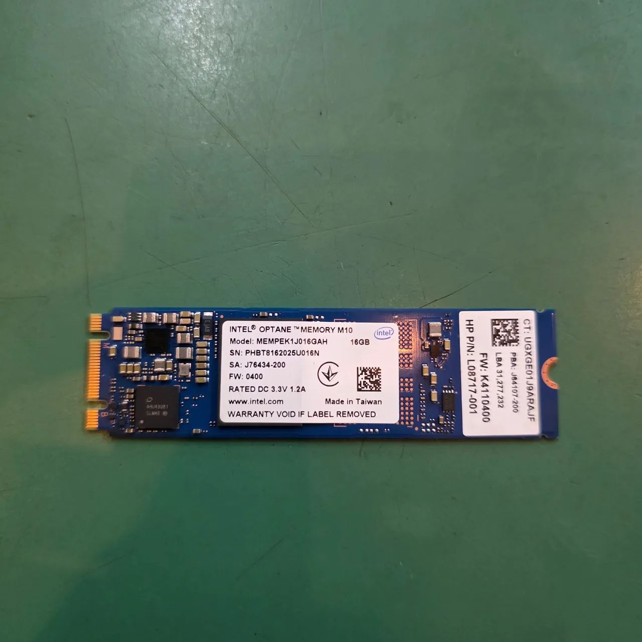 Memória intel octane 16gb