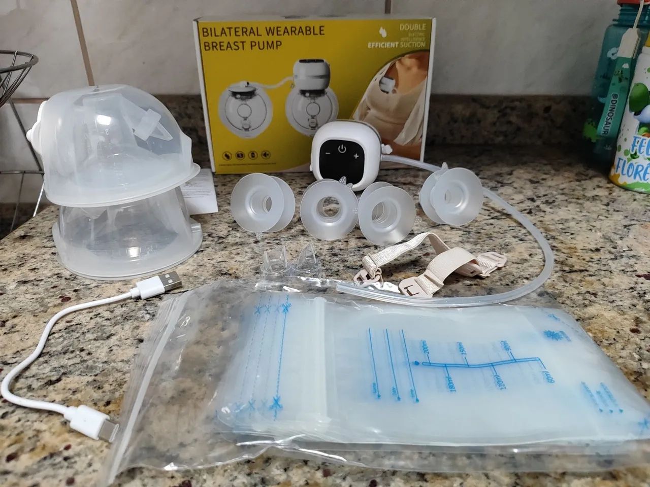 Bomba de tirar leite elétrica (discreta) - Foto 2