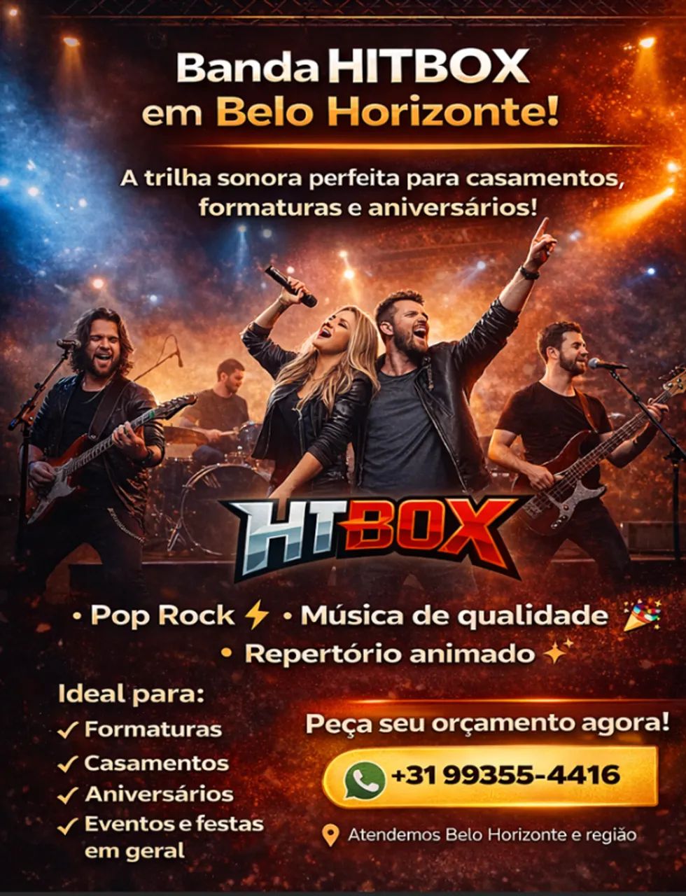 HITBOX |  Banda de Pop Rock para eventos em Belo Horizonte