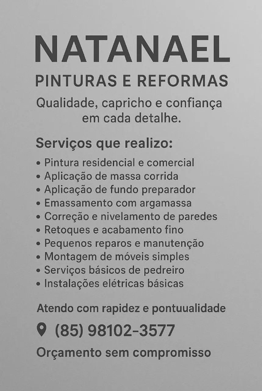 Pintor Disponível em Fortaleza  - Foto 3
