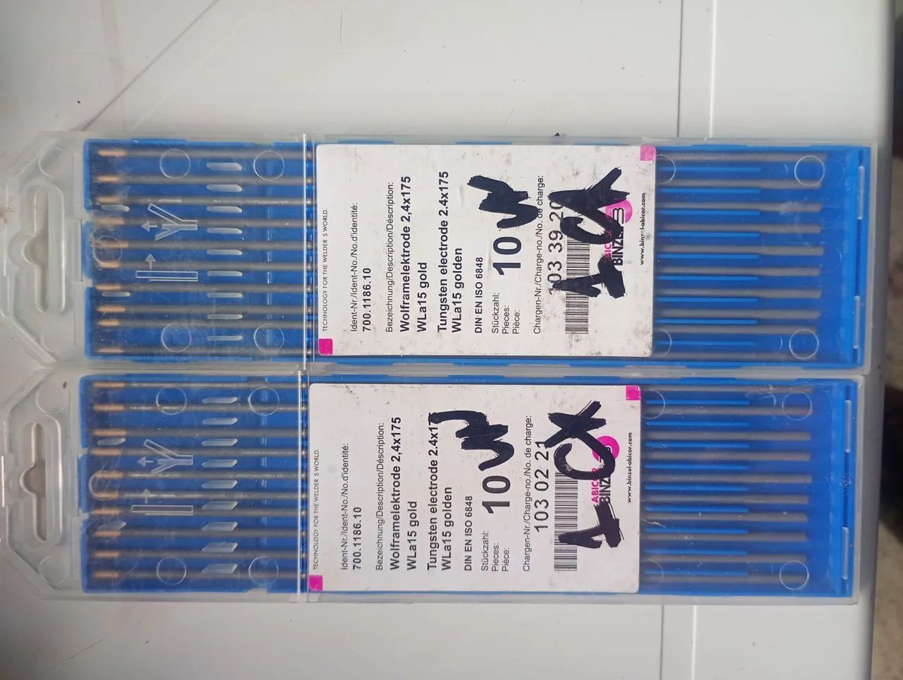 Tungstênio ponta dourada 250