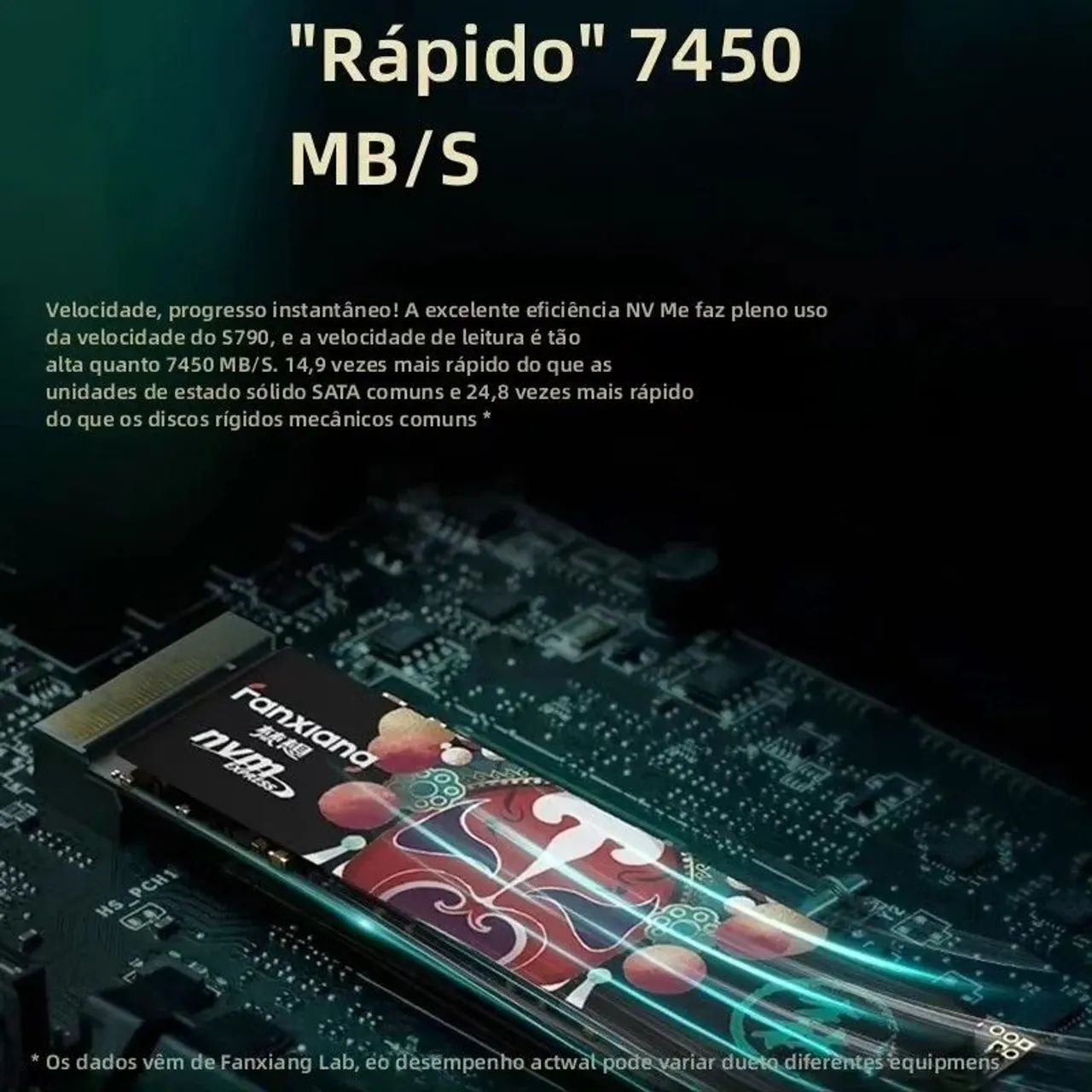 SSD NVMe M2 7450MBps PCIe 4.0 - Novo Lacrado  - Foto 3