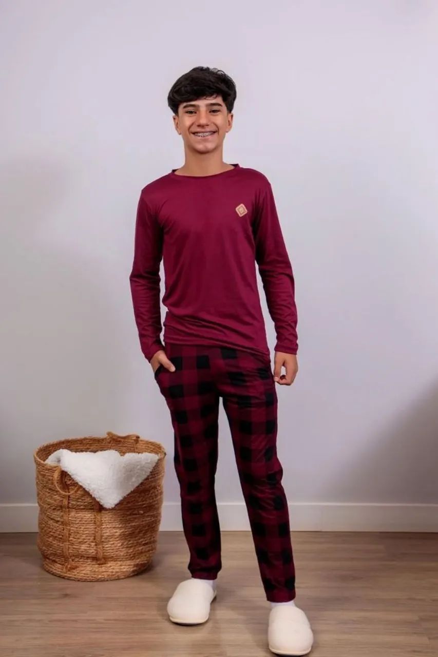 Pijama infantil Suede Premium e algodão  - Foto 5
