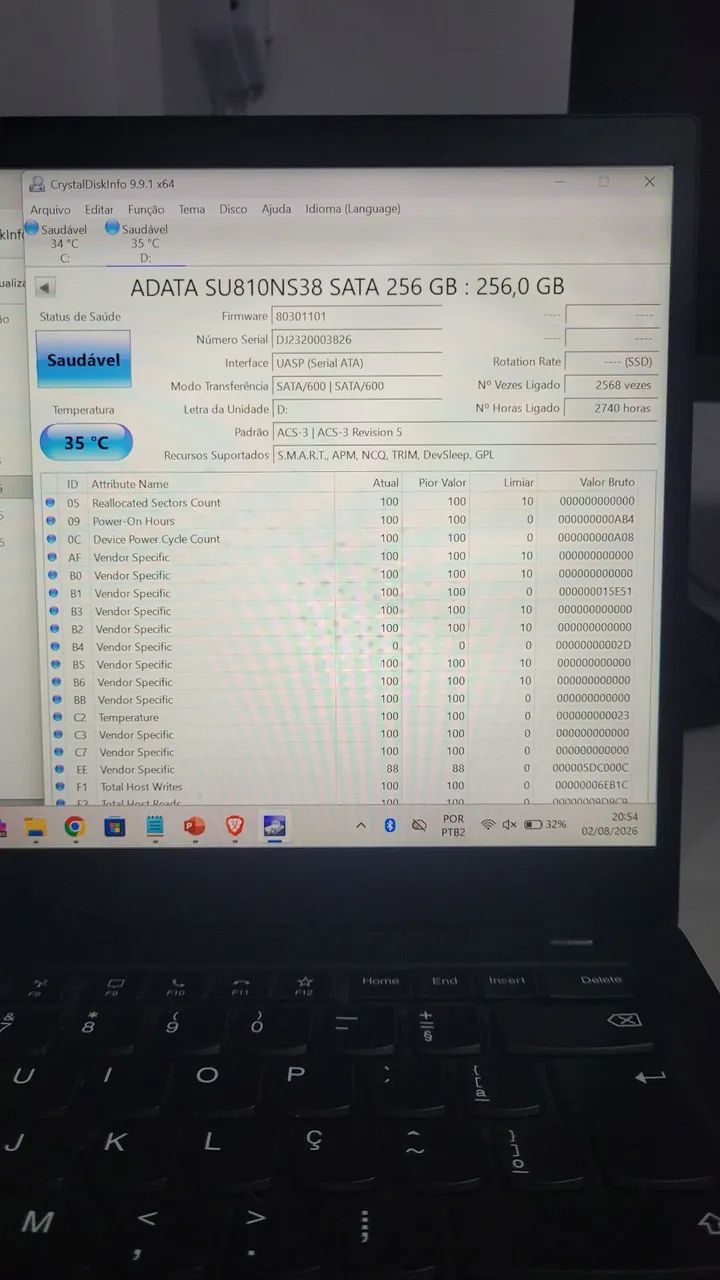 M.2 sata 256gb ADATA - Foto 2