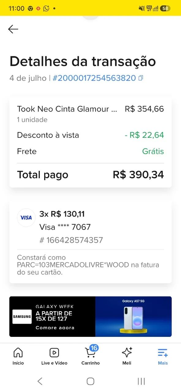 Cinta glamour menos de dois meses 